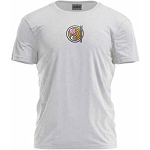 Bona Basics, Digitale print, basic T-shirt voor heren, 70% katoen, 30% polyester, grijs, casual, herenbovenstuk, maat: XL, Grijs, XL