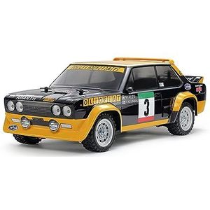 Tamiya 47494 1:10 RC FIAT 131 Abarth van Lackiert MF-01X - radiografisch bestuurbare auto, voertuig, modelbouw, assemblage, hobby, RC bouwpakket, voorgeschilderd