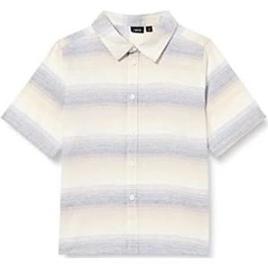 NAME IT Jongens NLMHAUSAR SS Shirt hemd, Peyote/Stripes: Mixed Stripes, 158W / 164L, Peyote/Stripes: mixed strips, 158/164 cm