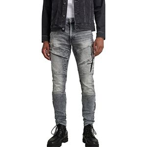 G-STAR RAW Airblaze 3D Skinny Jeans voor heren, Faded Seal Grijs, 30W / 32L