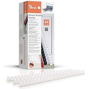Peach Plastic binders A4-14mm - 125 vellen - 100 stuks - wit - PB414-01