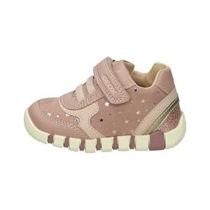 Geox B IUPIDOO Girl First Walker Schoen, antiek Rose/Platinu, 19 EU, Antiek Rose Platinu, 19 EU