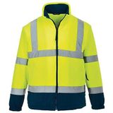 Portwest Zeer zichtbare tweekleurige fleece jas, kleur: geel, maat: XXXL, F301YNRXXXL