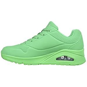 Skechers Meisjes Uno Stand op Air Sneaker, Groen Durabuck Mesh, 42 EU