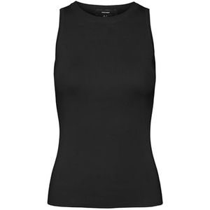 Vero Moda Dames Vmnewsofi Sl O-hals Top Ga Noos, Zwart, XXL