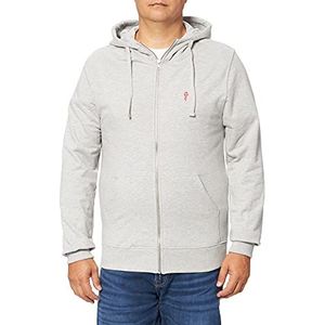 REVOLUTION Sweatshirt voor heren, Grijs-Mel, XL