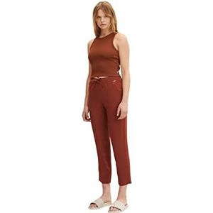 TOM TAILOR Denim Dames harems stoffen broek 1031794, 29566 - Nut Brown, M