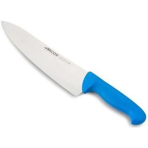 Arcos 290823 Serie 2900-chef Mes nitrum 250 mm (9,84 inch) -Handvat Polypropyleen Blauw Kleur, 18/8 Roestvrij staal