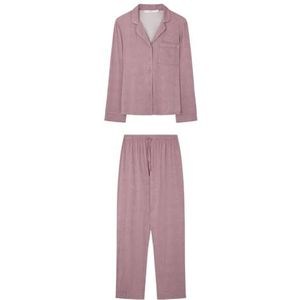 women'secret Zachte viscose pyjama voor overhemd, roze, Roze, M