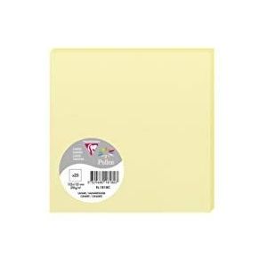 Clairefontaine Pollen 1818C 135 x 135 mm 210 g Clairefontaine Card - Canarische (Pak van 25)