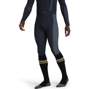 FALKE Heren Broek van onderlaag Wool-Tech Trend 3/4 M TI Wol Functioneel material Sneldrogend 1 Stuk, Blauw (Space Blue 6116), S