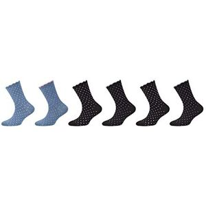 Camano Unisex Kinderen Online Children ca-Soft Viscose 6 Pack sokken, Zwart, 31/34, zwart