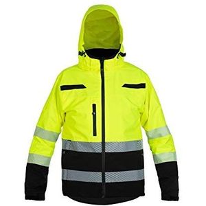 Hydrowear 021000YB-S BOSTON Simply No Sweat Light High-Vis Parka, Hi-Vis geel/zwart, maat S