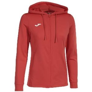 Joma Damessweatshirt, sculptuur, capuchon, Rood, 3XS
