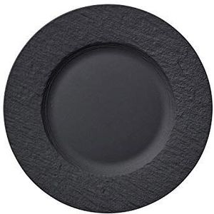 Villeroy & Boch 10-4239-2640-6 Manufacture Rock ontbijtbord, porselein, zwart, 22 cm