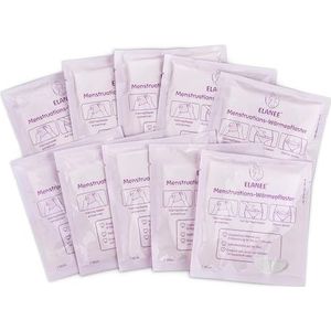 ELANEE Menstruatiewarmtepleisters [10 stuks), 12 uur weldadige warmte en ontspanning tijdens de menstruatie, verwarmt door contact met zuurstof, huidvriendelijk (734-V1)