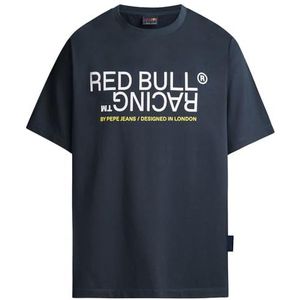 Red Bull Racing Graphic Reflect Tee T-shirt Met Korte Mouwen Blauw Grijs Man