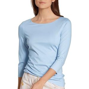 CALIDA Dames Natural Luxe T-Shirt, Cerulean Blue, Standaard
