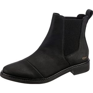 Toms Women_Boot_Black Leather, wandelschoenen voor dames, 37,5 EU, Blanco Y Gris, 37.5 EU