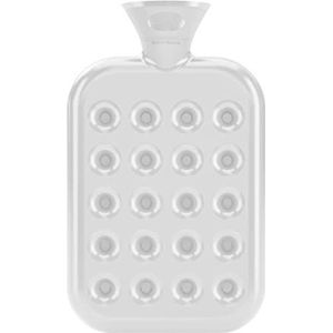 Fashy Warmwaterkruik, honingraatkussen, 1,2 l, transparant wit, 6424 13