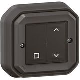 Legrand - Plexo New Connected - Natte Kamer Rolluikschakelaar - Antraciet - Draadloos - IP55 - IK07 Water- en Schokbestendig