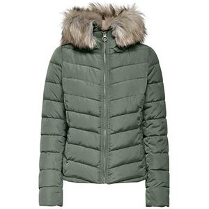 ONLY Onlnewellan Quilted Hood Jacket Cc OTW Damesjas, blauw (sea spray), S