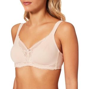 Triumph Modern kant+katoen N Beha dames, Neutraal beige, 80A