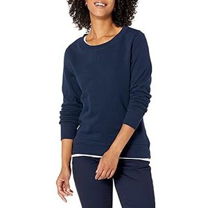 Amazon Essentials Fleece Trui met Ronde Hals (Verkrijgbaar in Grote Maten) Dames, marineblauw, XS