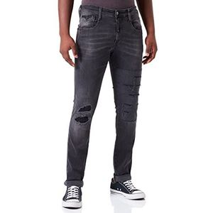 Replay Heren Anbass Maestro Jeans, 098 Black, 2730