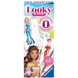 Ravensburger - Looky sprookjeswereld – alleen of met de machine Looky – creatieve vrije tijd – modetekening – styling – ontspannen en creatieve activiteit – vanaf 6 jaar – 23872 – Franse versie