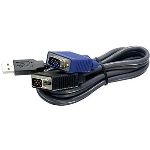 TRENDnet 15ft USB/VGA KVM cable TK-CU15, 4.5 m, Black, TK-CU15