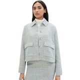 TOM TAILOR Damesblazer, 34792 - Green Boucle Design, 36