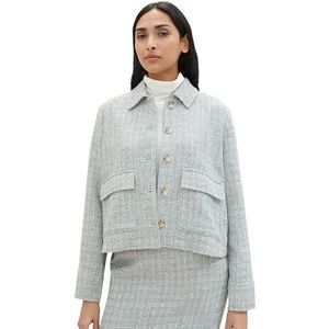 TOM TAILOR Damesblazer, 34792 - Green Boucle Design, 36