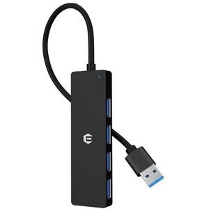 OOTDAY USB C Ethernet-adapter, 4-in-1 USB C multiport met snelle gegevensoverdracht, USB 3.0 USB-uitbreiding, compatibel met desktopcomputers en andere laptops