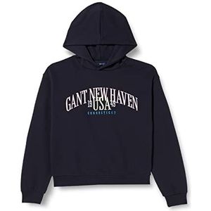 GANT Meisjes USA Voluminous Hoodie Pullover met capuchon, Evening Blue, Standaard, evening blue, 176 cm