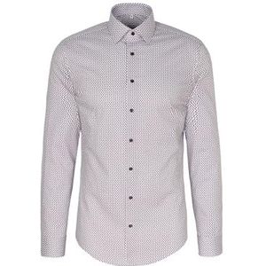 Seidensticker Performance-overhemd voor heren, slim fit, stretch, kent-kraag, lange mouwen, katoenmix, roze, 44