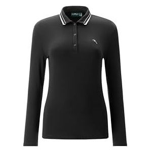 Chervò Dames Amnesia poloshirt, zwart/zwart, 16