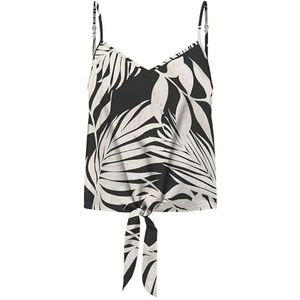 ONLY Dames Onlnova Life Elite Knot Singlet AOP, zwart, XL