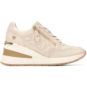Xti - 14438001-BEIGE - Sportschoenen - Beige - Ritssluiting - Casual