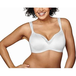 Playtex Dames Secrets Body Revelations Onderdraad BH Solid, Kleur: wit, 90F