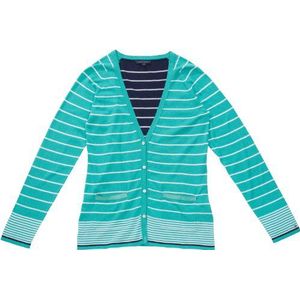 Tommy Hilfiger dames gebreide jas, gestreept 1M87611422/ WINNIE STP V-NK CARDI