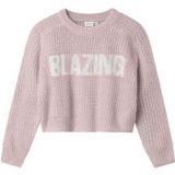 Name It - Nkfkerda Ls Short Knit - Gebreide Trui - Burnished Lilac
