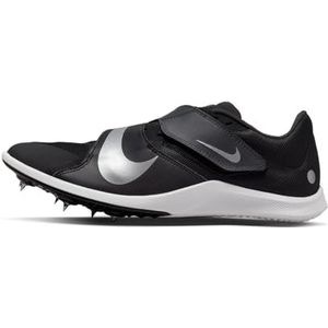 Nike Zoom Rival Jump, laag, heren, zwart/metallic zilver-dark smoke grey, maat 44, zwart, metallic, zilver, rookgrijs, 44 EU