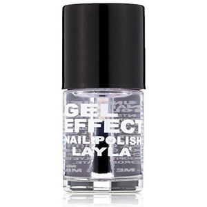 Layla Cosmetics Gel Effect Nagellak - top coat, per stuk verpakt (1 x 0,01 l)