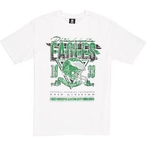 PHILADELPHIA EAGLES New Era Cap NFL Oversized T-shirt Screent Print Distressed Team Graphic Wit Unisex