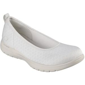 Skechers Dames Flex voor onderweg Siena Slipper, Natuurlijk, 36 EU