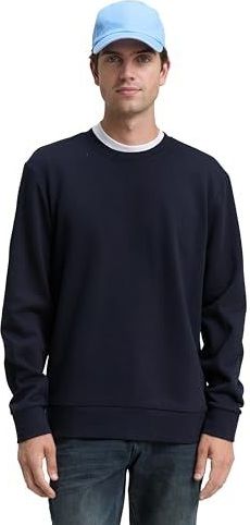 TOM TAILOR - Sweatshirt - Nachtblauw - Effen - Lange Mouw