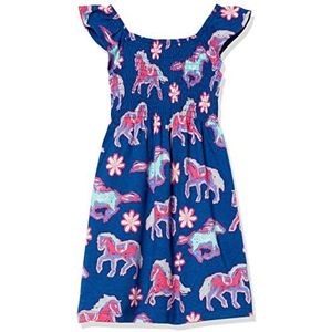 Hatley Smocked Jurk voor meisjes, Electric Horses, 24 Monate