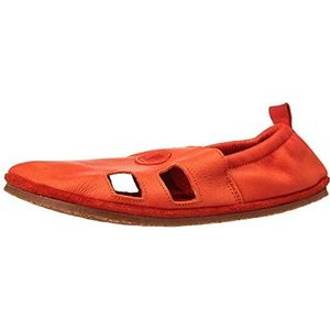 Pololo Unisex kinderen blote voeten zomer outdoor oranje platte slippers, oranje, 32 EU