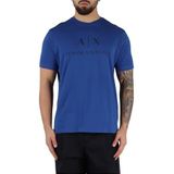 Armani Exchange Heren Corporate Logo Tee Hedendaags (Pack van 1), Mazarine Blauw, XL